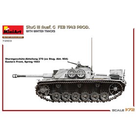 Mini Art 1:72 Sturmgeschutz StuG.III Ausf.G - FEBRUARY 1943 PRODUCTION W/WINTER TRACKS