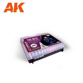 AK Interative Zestaw farb 3G PLASTIC BRIEFCASE 120 WARGAME COLORS