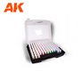 AK Interative Zestaw farb 3G PLASTIC BRIEFCASE 120 WARGAME COLORS