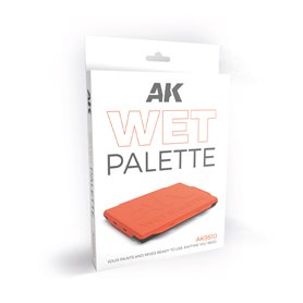 AK Interactive Mokra paleta WET PALETTE + 40 papierków i 2 gąbki