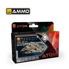 Ammo of MIG Zestaw farb ATOM - GRAVITY GREY