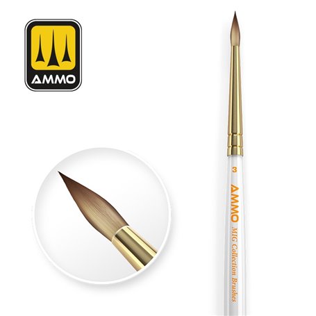 AMMO MIG Collection Brushes Conical O3