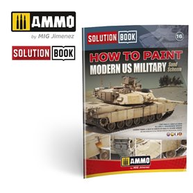 Ammo of MIG Książka SOLUTION BOOK - HOW TO PAINT US MILITARY SAND SCHEME