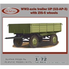 GMU 1:72 2-AXLE TRAILER UP (U2-AP-3) W/ZIS-5 WHEELS