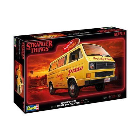 Revell 07725 1/25 Argyle's VW T3 Surfer Boy Pizza Van (Stranger Things)