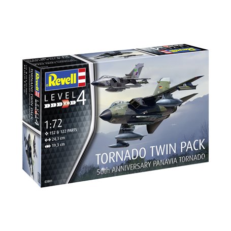 Revell 63801 Model Set 1/72 Tornado Twin Pack 50th Anniversary Panavia Tornado