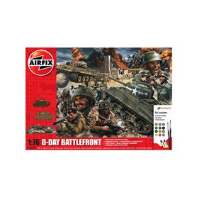 Airfix 1:76 D-DAY 75TH ANNIVERSARY BATTLEFRONT - GIFT SET - z farbami