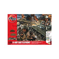 Airfix 1:76 D-DAY 75TH ANNIVERSARY BATTLEFRONT - GIFT SET - z farbami