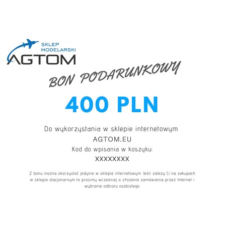 Bon podarunkowy 400zł