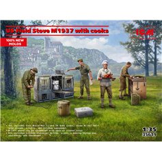 ICM 1:35 US FIELD STOVE M1937 W/COOKS 