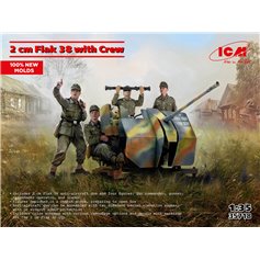 ICM 1:35 2cm Flak 38 W/CREW