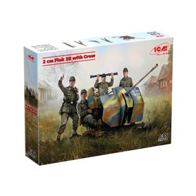ICM 35718 2cm Flak 38 with Crew