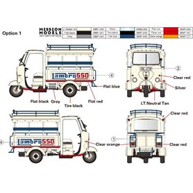 Gecko Models 1:35 60-70S SAIGON SHUTTLE MOTOR TRICYCLE DEPOT AND DRIVER - 2 KITS
