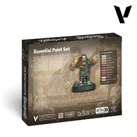 Vallejo Zestaw farb ESSENTIAL PAINT SET - 12 farb + figurka Duukhas