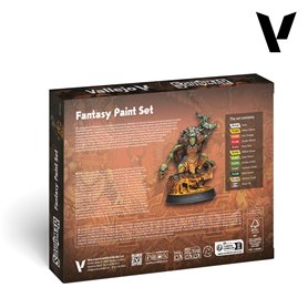 VALLEJO 72203 Fantasy Paint Set by Squidmar Miniatures 12 farb + figurka Myandar