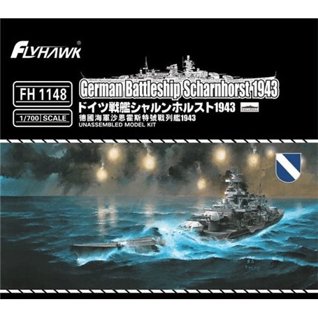 Flyhawk FH1148 German Battlecruiser Scharnhorst 1943