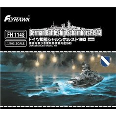 Flyhawk 1:700 Scharnhorst 1943 - GERMAN BATTLECRUISER 