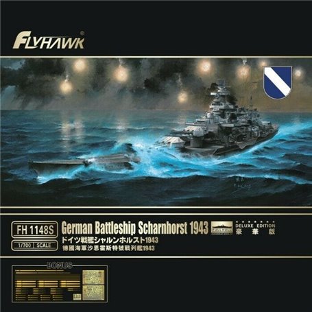 Flyhawk FH1148S German Battlecruiser Scharnhorst 1943 - DELUXE EDITION