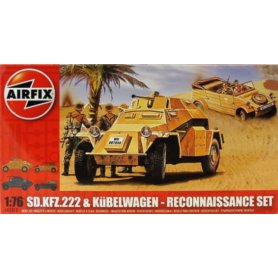 Airfix 1:76 Sd.Kfz.222 and Volkswagen Type 82 Kubelwagen