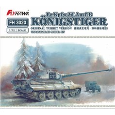 Flyhawk 1:72 Pz.Kpfw.VI Ausf.B Konigstiger - ORIGINAL TURRET VERSION