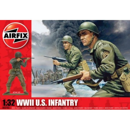 Airfix 1:32 US infantry / WWII | 14 figurines | 