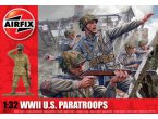 Airfix 1:32 Amerykańscy spadochroniarze / WWII | 48 figurek |