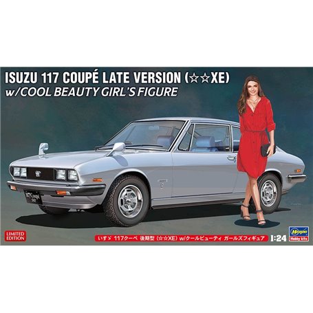 Hasegawa SP604-52404 Isuzu 117 Coupe Late Version (XE) w/Cool Beauty Girl's Figure