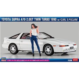 Hasegawa SP614-52414 Toyota Supra A70 2.0GT Twin Turbo 1990 w/ Girl's Figure