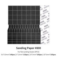 DSPIAE SP-ES08 Sanding Paper 800 Grit