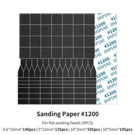 DSPIAE Papierki ścierne SANDING PAPER - 1200