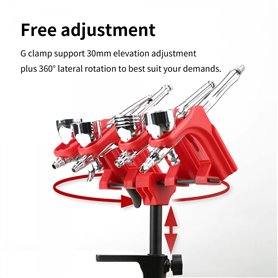 DSPIAE Stojak na 4 aerografy 4-SLOT AIRBRUSH RACK