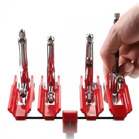 DSPIAE Stojak na 4 aerografy 4-SLOT AIRBRUSH RACK