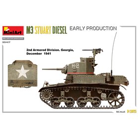 Mini Art 1:35 M3 Stuart Diesel - EARLY PRODUCTION