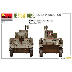 Mini Art 1:35 M3 Stuart Diesel - EARLY PRODUCTION