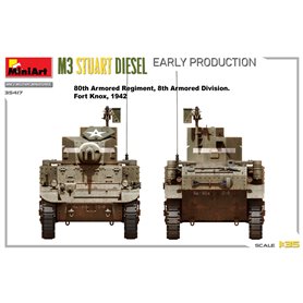 Mini Art 1:35 M3 Stuart Diesel - EARLY PRODUCTION