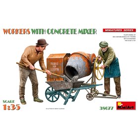 Mini Art 38077 Workers with Concrete Mixer