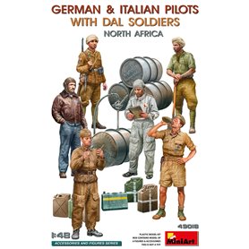 Mini Art 49018 German & Italian Pilots with DAL Soldiers North Africa