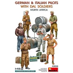 Mini Art 1:48 GERMAN AND ITALIAN PILOTS W/DAL SOLDIERS - NORTH AFRICA