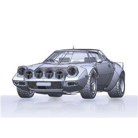 Italeri 1:12 Lancia Stratos HF Gr.4 Monte Carlo Rally 1977