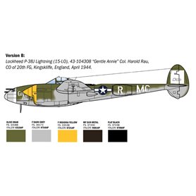 Italeri 1:48 Lockheed P-38J - EUROPEAN THEATER OF OPERATIONS