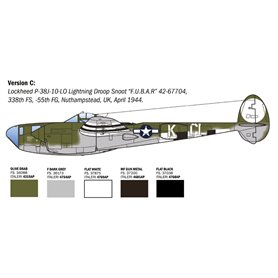 Italeri 1:48 Lockheed P-38J - EUROPEAN THEATER OF OPERATIONS