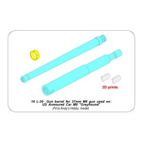 Aber 16 L-30 Gun Barrel for 37mm M6 Gun for US Armoured Car M8 "Greyhound"