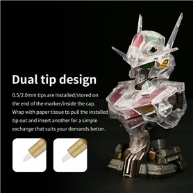 DSPIAE MKA-01 Super Metallic Color Marker Red