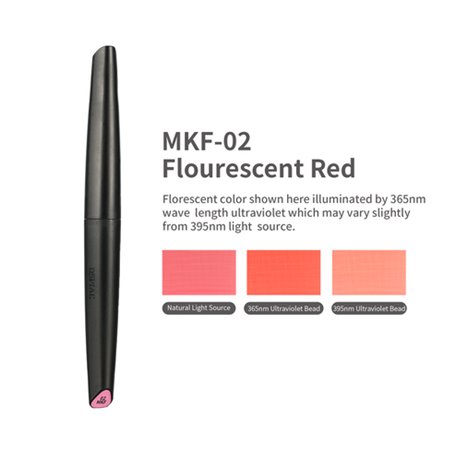 DSPIAE MKF-02 Water-Based Soft Head Marker Fluorescent Red