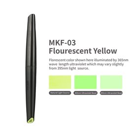 DSPIAE MKF-03 Water-Based Soft Head Marker Fluorescent Yellow