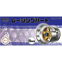 Fujimi 1:24 Koła i felgi RACING HART 15INCH