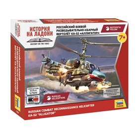 Zvezda 7429 Russian Combat Reconnaissance Helicopter KA-52 "Alligator" 1/144