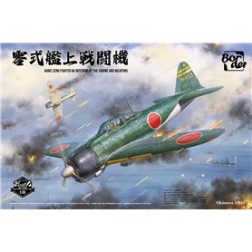 Border Model BF-006 A6M2 Zero Fighter w/ Interior of The Engine and Weapons