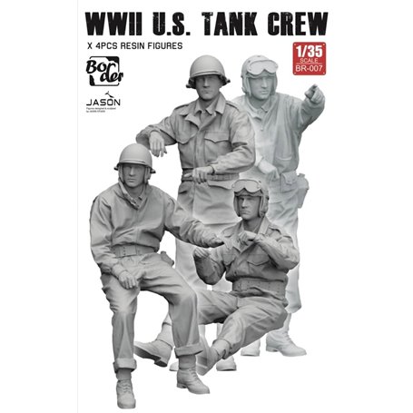 Border Model BR-007 WW II U.S. Tank Crew (4 pcs)