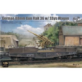 Border Model 1:35 GERMAN 88MM GUN FLAK 36 W/SSYS WAGON